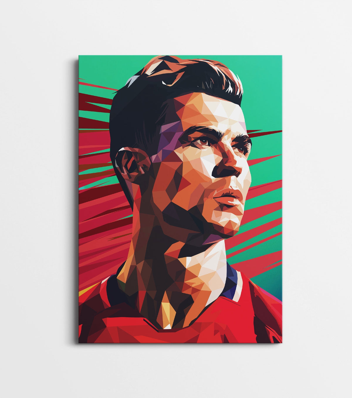 Cristiano Ronaldo Wall Poster – Geometric Football Wall Art Lazywalls