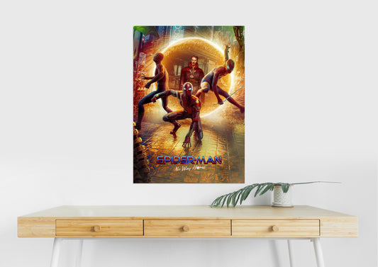 Spider Man No Way Home Poster | Marvel Spiderman Wall Art | Avengers Room Decor Lazywalls