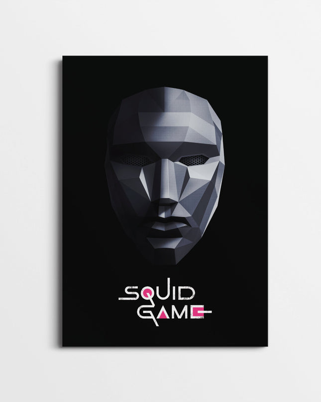 Squid Game Mask Wall Poster – Netflix Series Wall Art Lazywalls
