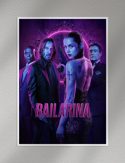 Ballerina Movie Wall Poster – John Wick Universe Film Wall Art Lazywalls