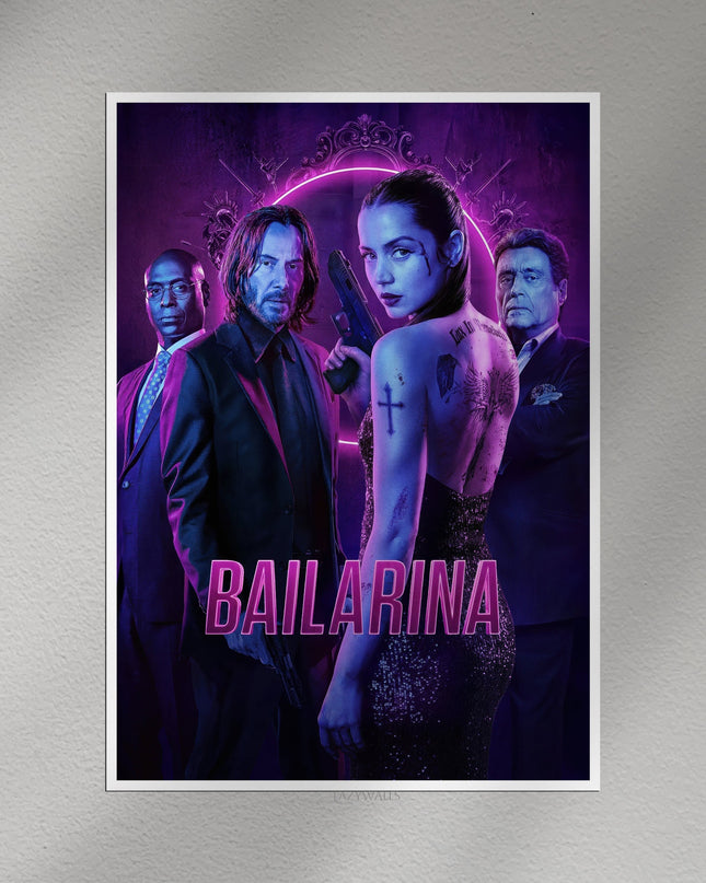 Ballerina Movie Wall Poster – John Wick Universe Film Wall Art Lazywalls