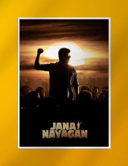 Jana Nayagan Thalapathy Vijay Sunset Poster – Tamil Movie Print Lazywalls