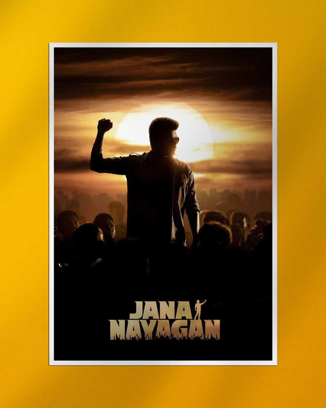 Jana Nayagan Thalapathy Vijay Sunset Poster – Tamil Movie Print Lazywalls