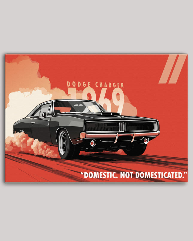 1969 Dodge Charger Poster | Classic Muscle Car Wall Art Lazywalls