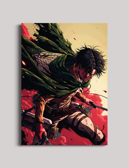 Elite Titan Slayer Anime Poster | Dark Action Manga Wall Art Lazywalls