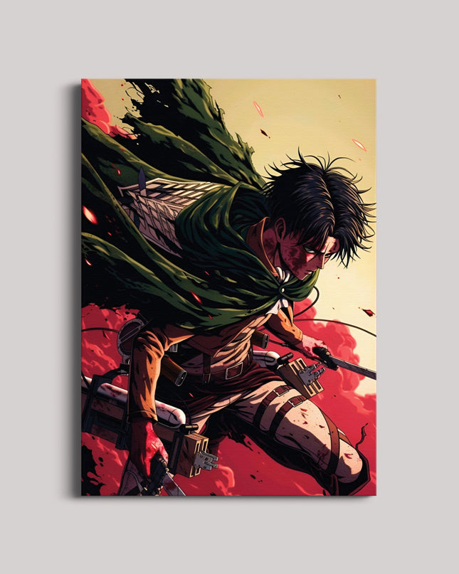Elite Titan Slayer Anime Poster | Dark Action Manga Wall Art Lazywalls