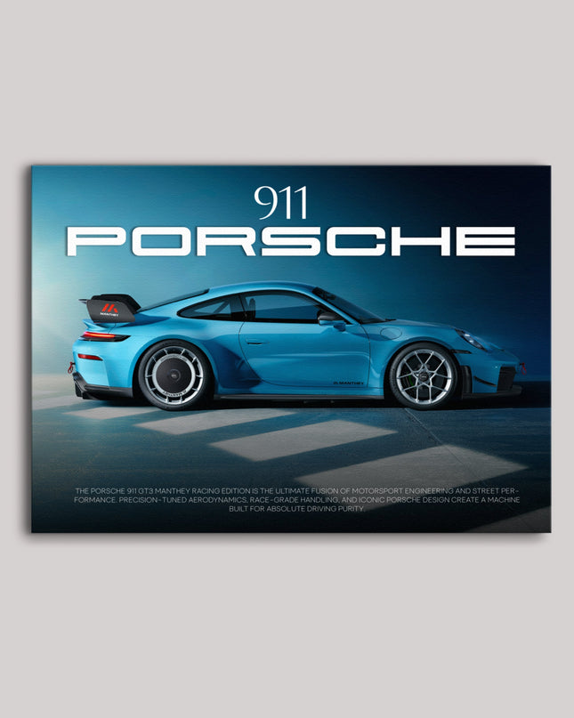 Porsche 911 GT3 Manthey Racing Poster | Performance Car Wall Art Lazywalls