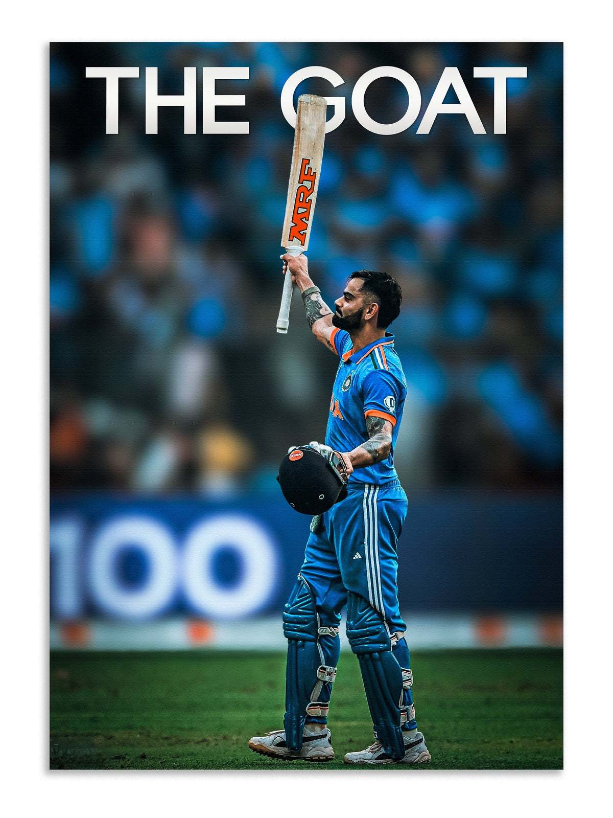 Virat Kohli The GOAT Poster | Cricket Wall Art Lazywalls