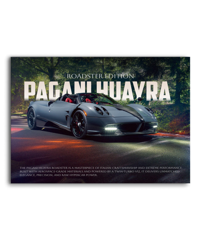 Pagani Huayra Roadster Poster | Italian Hypercar Wall Art Lazywalls