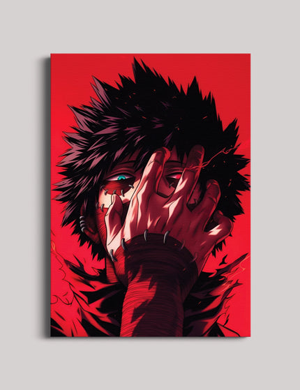 Dark Villain Anime Series Poster | Red Gothic Manga Wall Art Lazywalls
