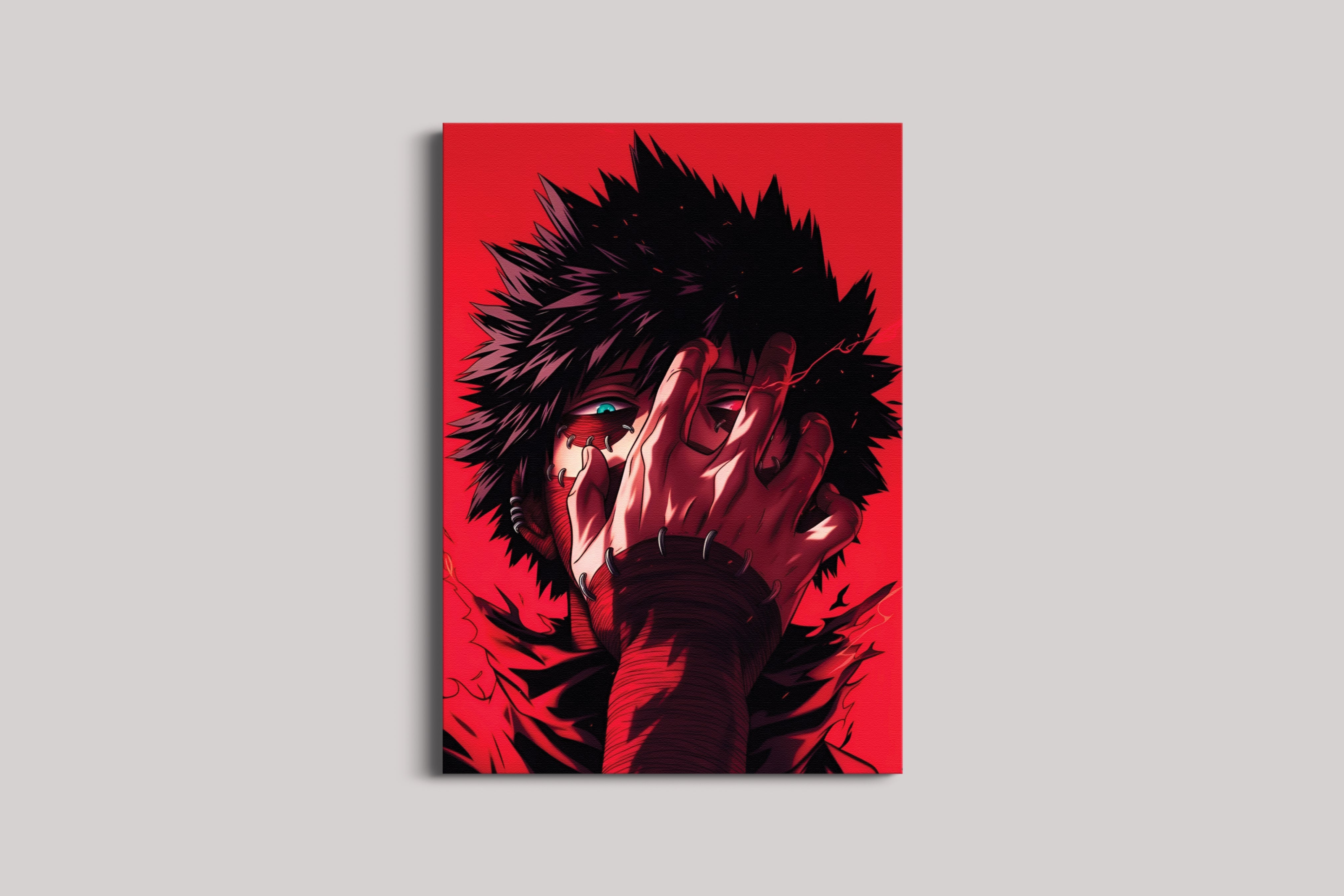 Dark Villain Anime Series Poster | Red Gothic Manga Wall Art Lazywalls