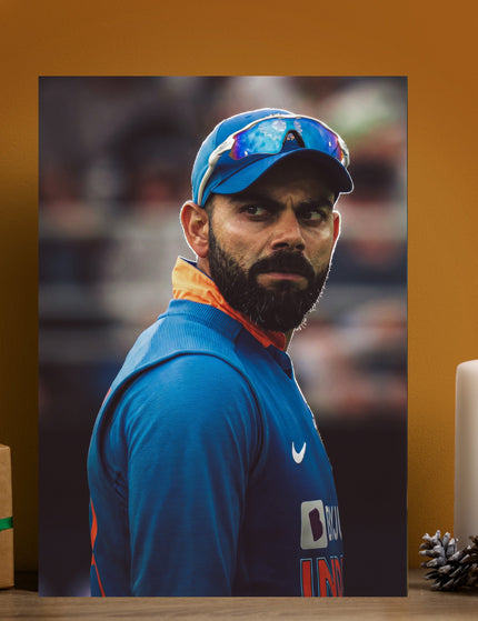 Virat Kohli Portrait Poster | Cricket Wall Art Lazywalls