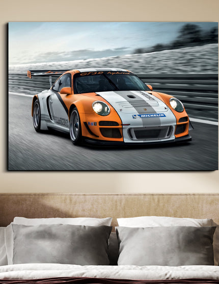 Porsche 911 GT3 R Hybrid | Porsche Racing Poster | Sports Car Wall Poster Lazywalls
