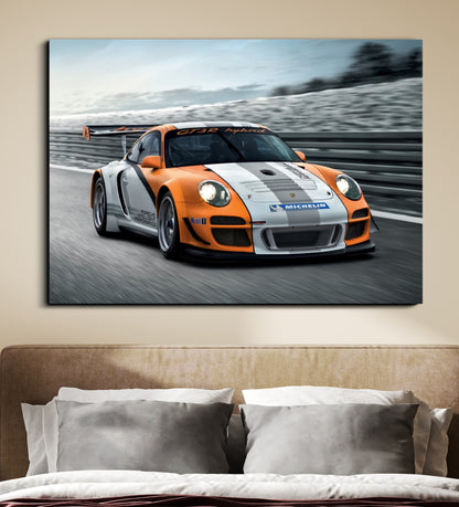 Porsche 911 GT3 R Hybrid | Porsche Racing Poster | Sports Car Wall Poster Lazywalls