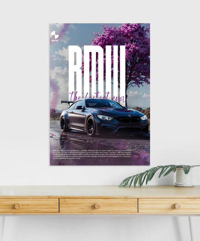 BMW M4 Poster | Luxury Car Wall Art | Aesthetic Automotive Print Lazywalls