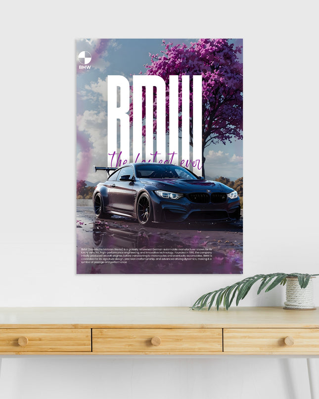 BMW M4 Poster | Luxury Car Wall Art | Aesthetic Automotive Print Lazywalls