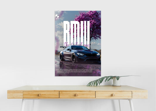 BMW M4 Poster | Luxury Car Wall Art | Aesthetic Automotive Print Lazywalls