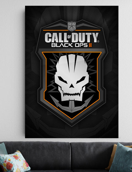 Call of Duty Black Ops 2 Logo Poster | Minimal Gaming Wall Art Decor Lazywalls