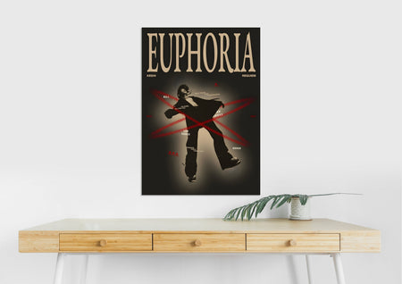 Euphoria Aesthetic Poster | Dark Indie Music Wall Art Lazywalls