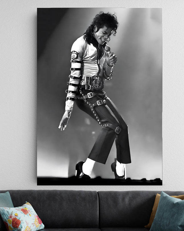 Michael Jackson Black & White Poster | Vintage Performance Wall Art Lazywalls