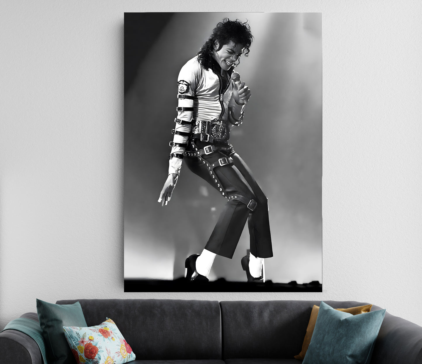 Michael Jackson Black & White Poster | Vintage Performance Wall Art Lazywalls