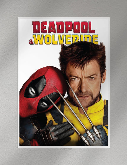 Deadpool & Wolverine Face-Off Marvel Wall Poster | Superhero Movie Wall Art Lazywalls