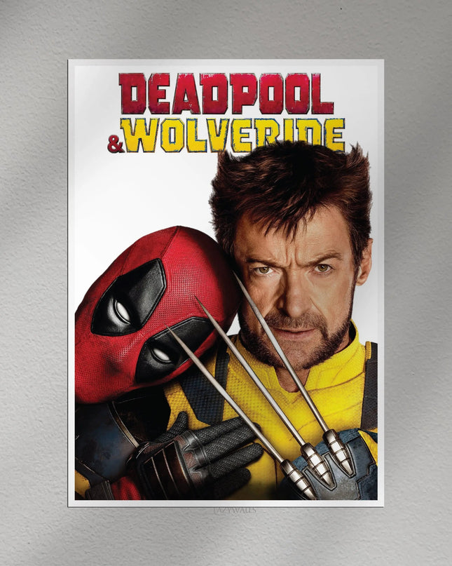 Deadpool & Wolverine Face-Off Marvel Wall Poster | Superhero Movie Wall Art Lazywalls