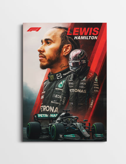Lewis Hamilton F1 Poster | Formula 1 Champion Wall Art Lazywalls