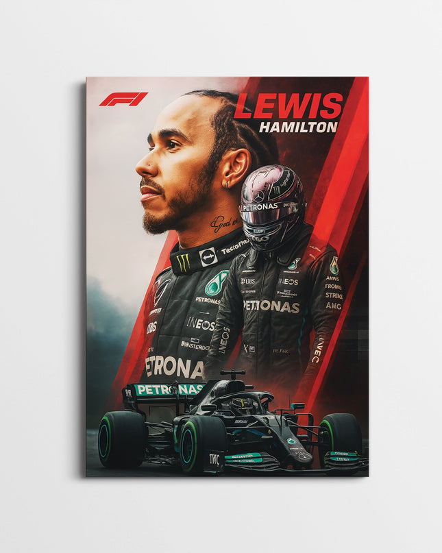 Lewis Hamilton F1 Poster | Formula 1 Champion Wall Art Lazywalls