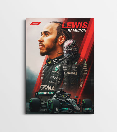 Lewis Hamilton F1 Poster | Formula 1 Champion Wall Art Lazywalls