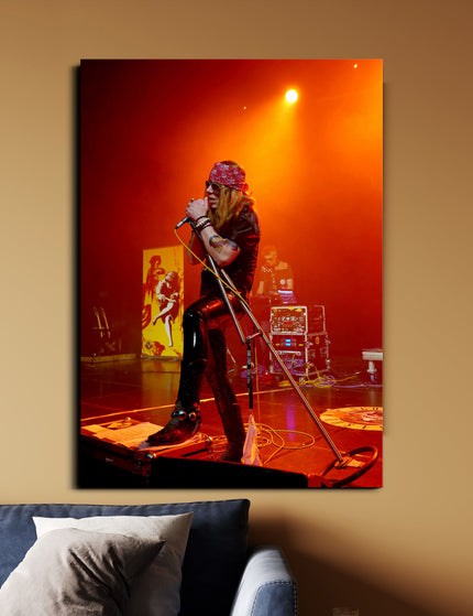 Axl Rose Live Concert Poster | Guns N’ Roses Rock Legend Wall Art Lazywalls