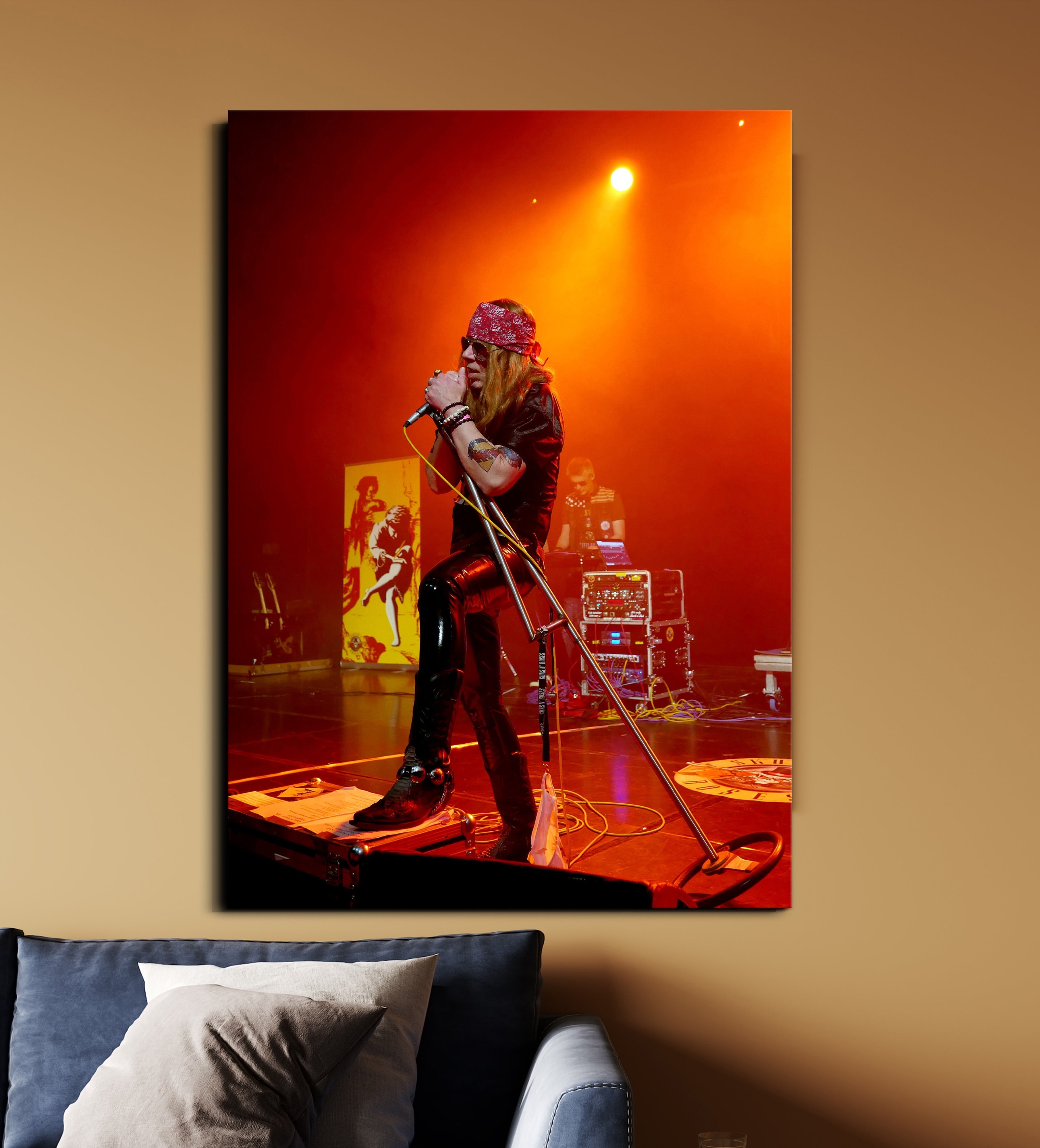 Axl Rose Live Concert Poster | Guns N’ Roses Rock Legend Wall Art Lazywalls