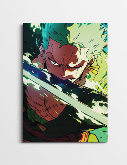 Roronoa Zoro One Piece Anime Poster | Zoro Sword Art Wall Decor Lazywalls