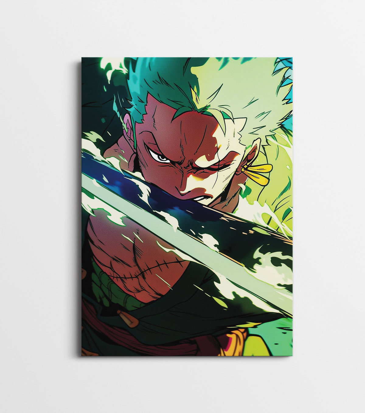 Roronoa Zoro One Piece Anime Poster | Zoro Sword Art Wall Decor Lazywalls
