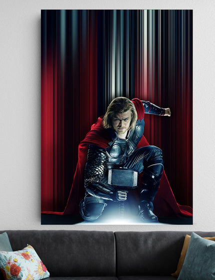 Thor Hammer Poster | Marvel Mjolnir Poster | Thor Wall Art Decor Lazywalls