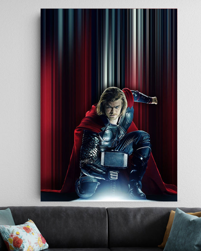 Thor Hammer Poster | Marvel Mjolnir Poster | Thor Wall Art Decor Lazywalls