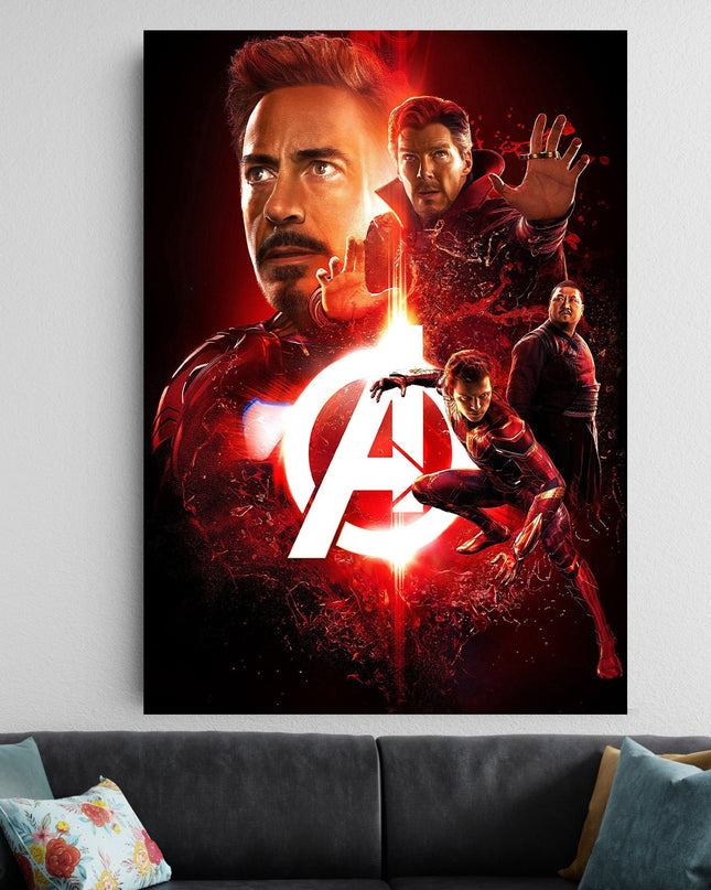 Avengers Poster | Marvel Wall Art | Iron Man Spider Man Doctor Strange Lazywalls