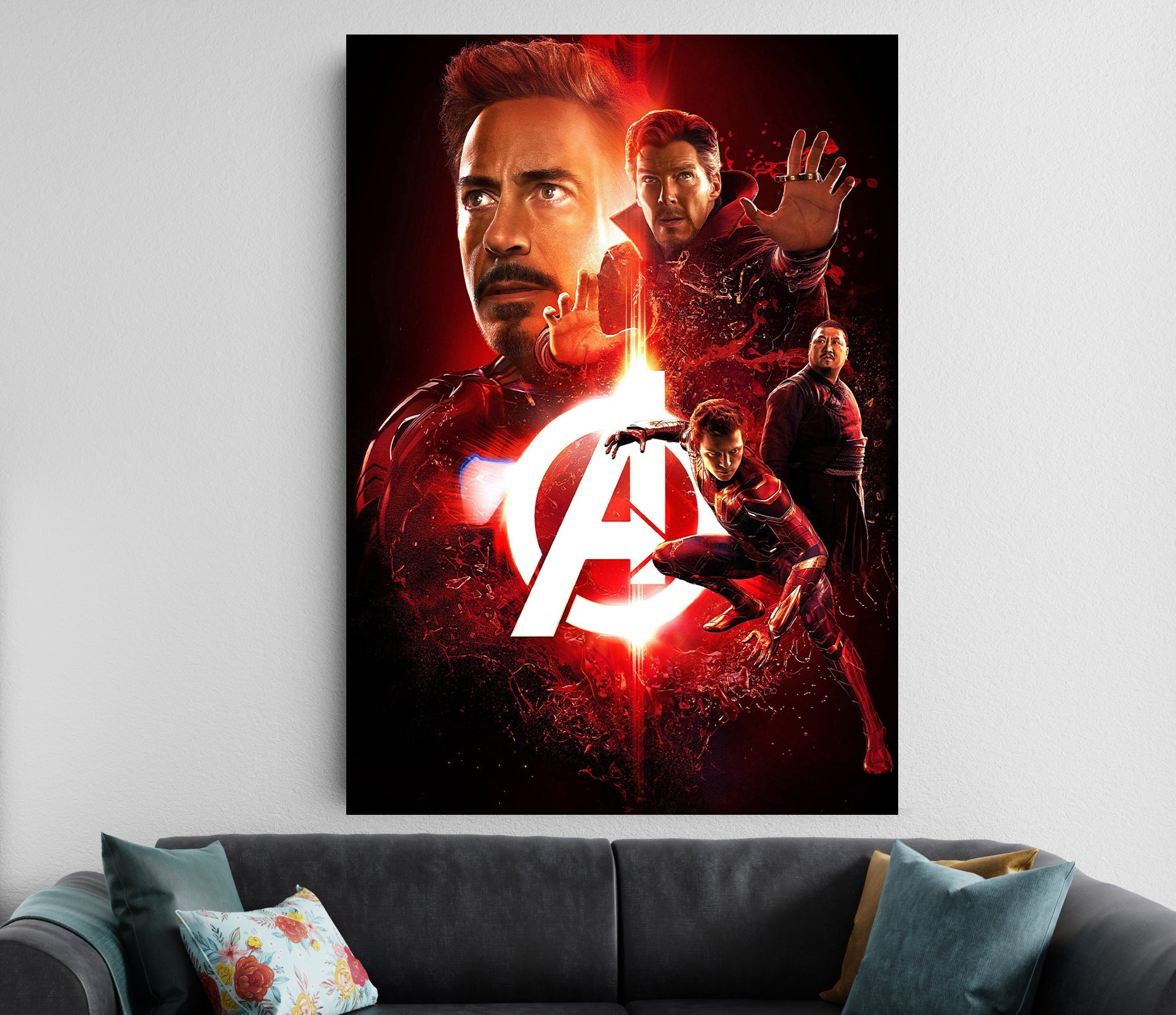 Avengers Poster | Marvel Wall Art | Iron Man Spider Man Doctor Strange Lazywalls