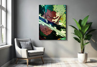 Roronoa Zoro One Piece Anime Poster | Zoro Sword Art Wall Decor Lazywalls