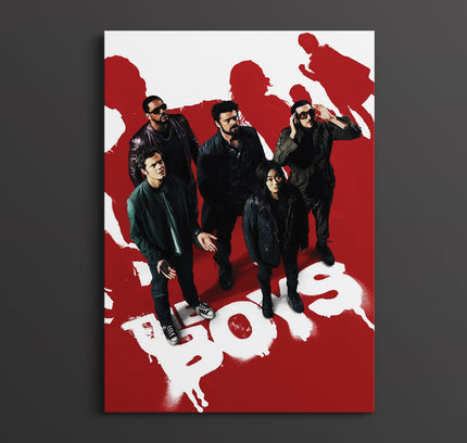 The Boys Red Poster | Superhero TV Series Wall Art Print Lazywalls