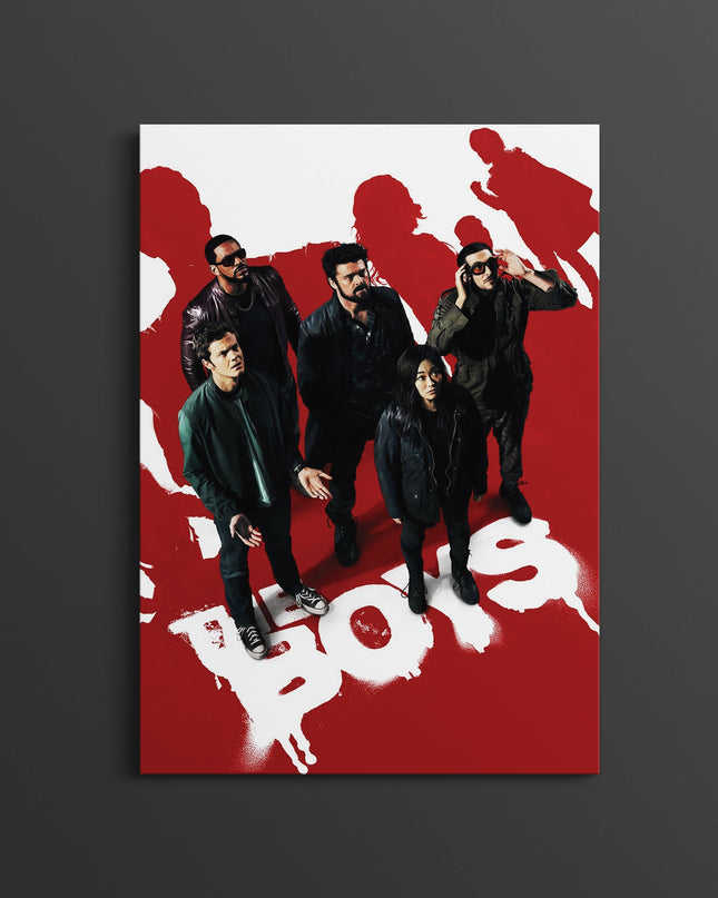 The Boys Red Poster | Superhero TV Series Wall Art Print Lazywalls