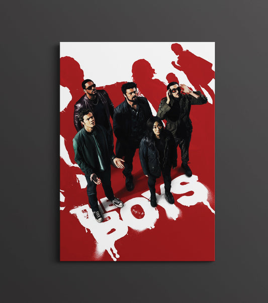 The Boys Red Poster | Superhero TV Series Wall Art Print Lazywalls