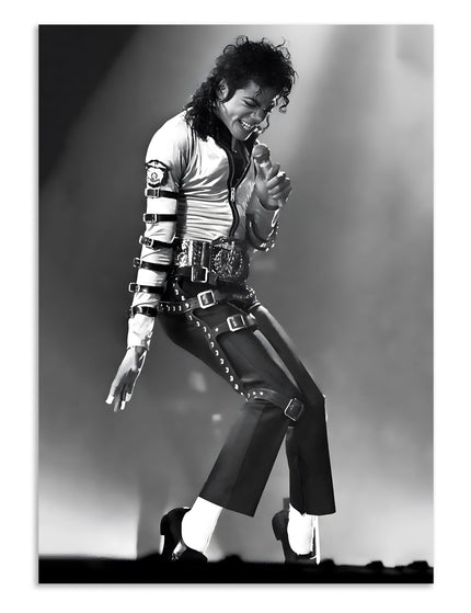 Michael Jackson Black & White Poster | Vintage Performance Wall Art Lazywalls