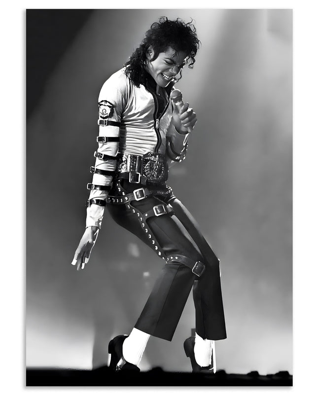 Michael Jackson Black & White Poster | Vintage Performance Wall Art Lazywalls