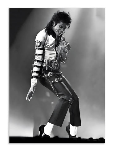 Michael Jackson Black & White Poster | Vintage Performance Wall Art Lazywalls