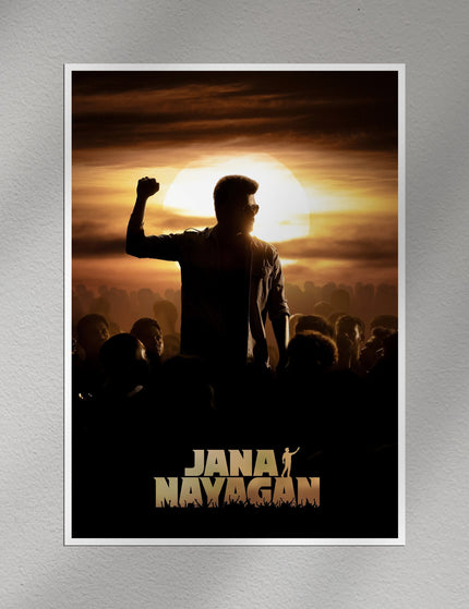 Jana Nayagan Thalapathy Vijay Sunset Poster – Tamil Movie Print Lazywalls