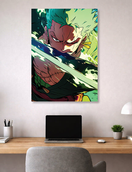 Roronoa Zoro One Piece Anime Poster | Zoro Sword Art Wall Decor Lazywalls