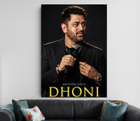 MS Dhoni Portrait Poster | Mahendra Singh Dhoni Iconic Wall Art Lazywalls