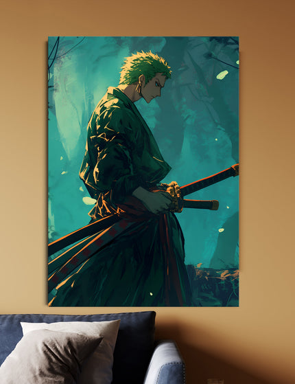 Roronoa Zoro Samurai Poster | One Piece Anime Wall Art Lazywalls