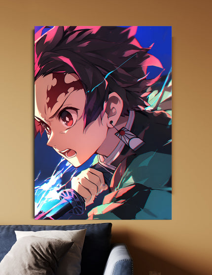 Tanjiro Kamado Water Breathing Poster | Demon Slayer Anime Wall Art Lazywalls